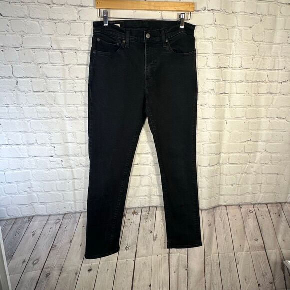 Levi’s 511 Jeans Mens 32 Black Slim Fit Denim Premium San Francisco Stretch - Picture 1 of 12